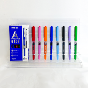 Color Full Needle Tube 0.5mm Signature Pen, 8 Colors of Water- Based Ink.