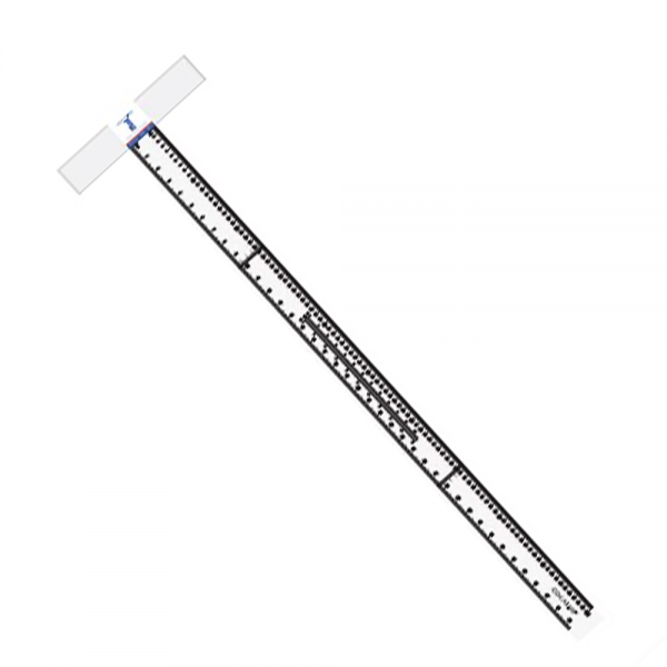 T-Shaped Ruler, Made of Transparent Plastic Material.