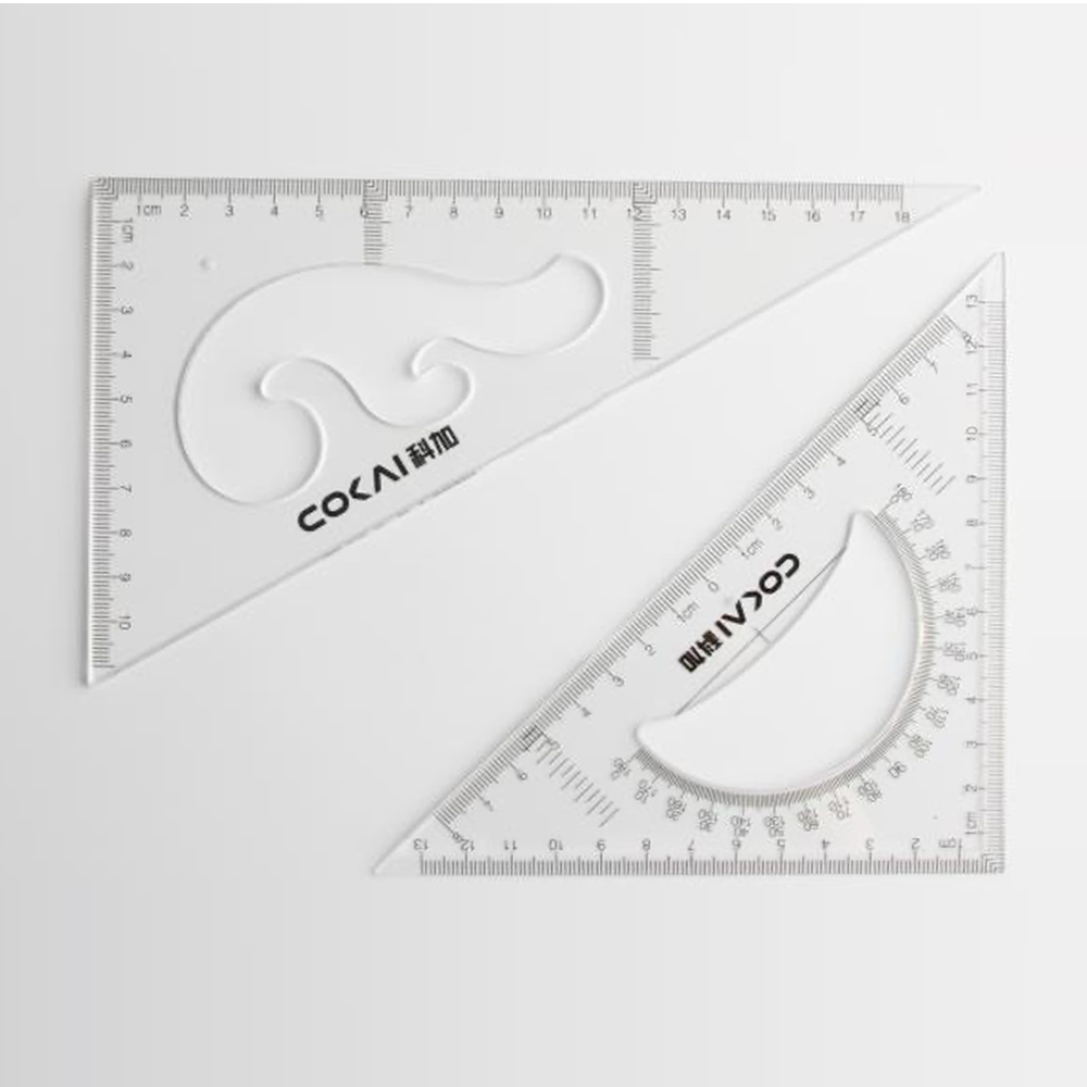 Triangle Ruler - Isosceles Triangle Ruler and Long-Short Side Triangle Ruler.