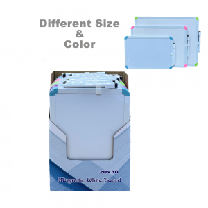 Minimalist Style Whiteboard, with Colorful Edges and Corners, Available in Different Sizes.