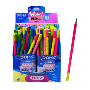 An Ordinary Pencil with a Color Blocking Body and an HB Pencil with a Non-Toxic Material Core.