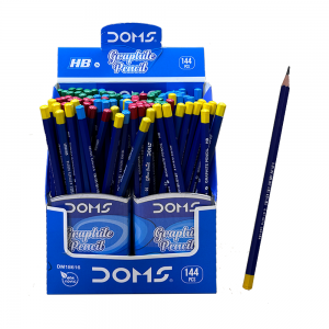 Ordinary Pencil, Hexagonal Blue Pen Body HB Contrasting Design Regular Pencil.