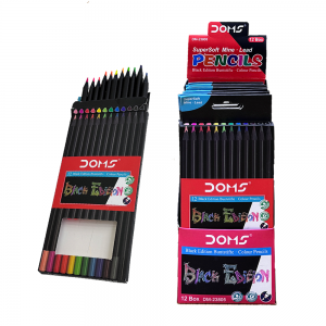 Colored Pencil with Pure Black Body