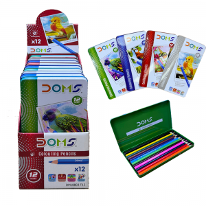 Bird Themed Colored Pencils Packaged in Colorful Iron Box