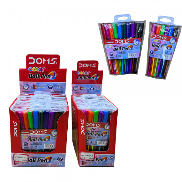 1.0mm Colored Signature Pen, 6/10 Colors Ball Pen