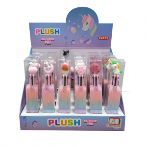 Cute Toy Six Color Plush Pen
