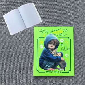 Customizable Notebook - Child & Cat