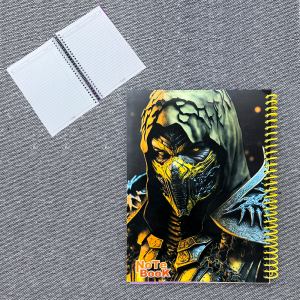 Customizable Notebook - Mortal Combat Scorpion