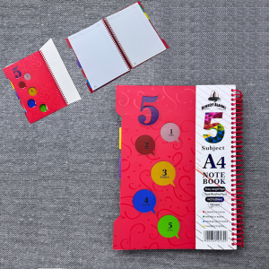 Customizable Notebook - 5 Numbers