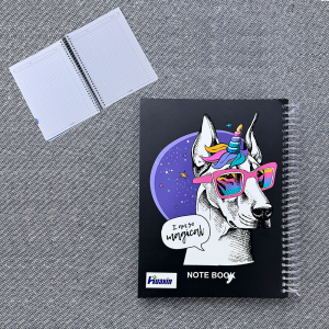 Customizable Notebook - Unicorn Dog